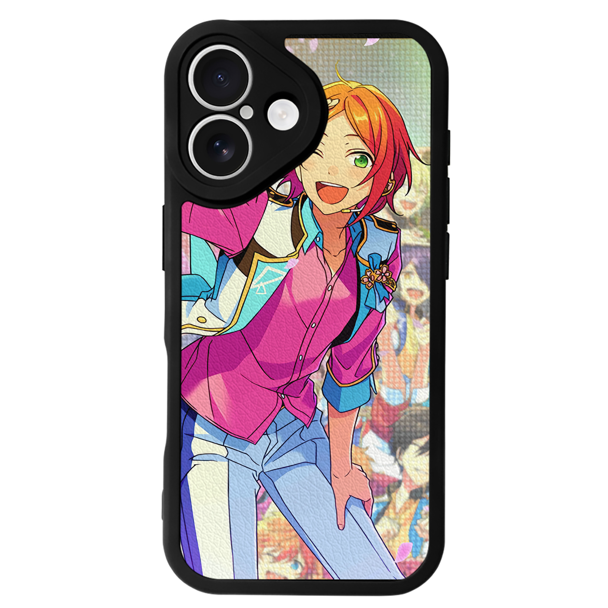 （画像用） あんさんぶるスターズ! Ensemble Stars 【iPhone 16シリーズ対応】シリコンスマホケース（レザー調） 材質：シリコン